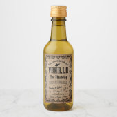 Kraft  Zelfgemaakte Vanilla Extract Label Wijn Etiket (Voorkant)