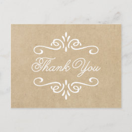 kraftpapier | Afstuderen dank u Briefkaart