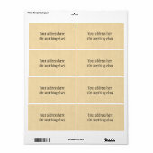 Kraftpapier Etiket (Full Sheet)