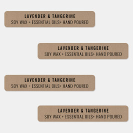 Kraftpapier Kaars Tamper-proof Seal Labels