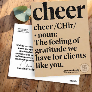 Kraftpapier stijl Corporate Zakelijk Rond Logo Briefkaart