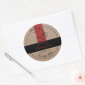 Kraftpapier Zelfgemaakt Cherry Jam Label (Envelop)