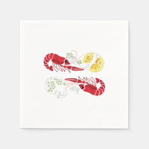 Kräftskiva / Crawfish boil Elegant Lemon en Dill Servet
