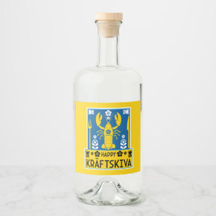 Kräftskiva - Zweedse rivierkreeftenfeest Likeurfles Etiket