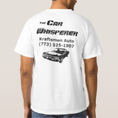 Kraftsmen Car Whisperer Basic White T-shirt avec s (Dos)