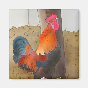 Krähender Hahn Magneet