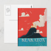 Krakata  Vacation Poster Art Briefkaart (Voorkant / Achterkant)