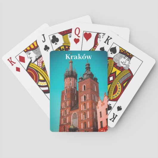 Krakau Europa Polen Polska Oude Stad Pokerkaarten (Achterkant)