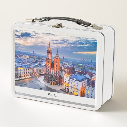 Krakau nacht in Polen (Voorkant)