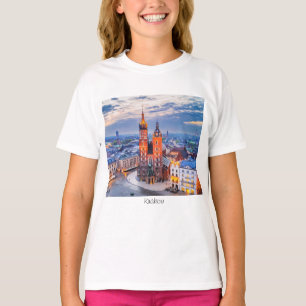 Krakau nacht in Polen T-shirt