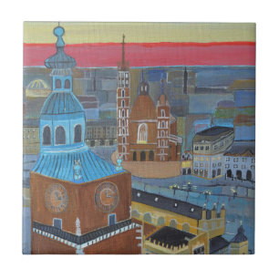 Krakau Polen Decoratieve Tegel Tegeltje