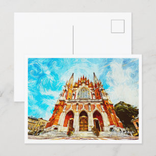 Krakau Polen Prachtig olieverflandschap Briefkaart