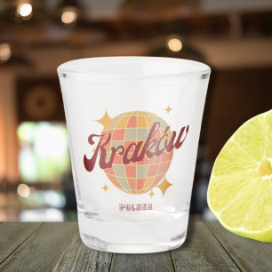 Krakau stad Krakau Polen Retro Briefkaart Shot Glas