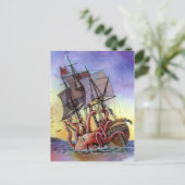 Kraken Attack Briefkaart (Staand voorkant)