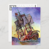 Kraken Attack Briefkaart (Voorkant / Achterkant)