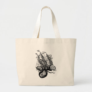 Kraken Attack Grote Tote Bag
