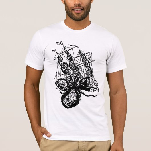 Kraken Attack! Tee Shirts (Voorkant)