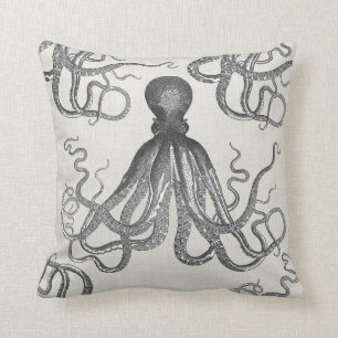Kraken - Black Giant Octopus / Cthulhu Kussen