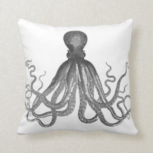 Kraken - Black Giant Octopus / Cthulu Kussen