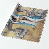 Kraken Cadeaupapier (Uitgerold)