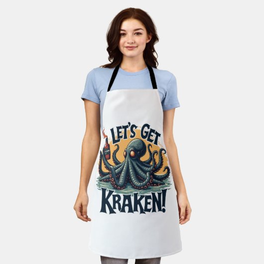 Kraken Funny Rum Drink Octopus Schort (Gedragen)