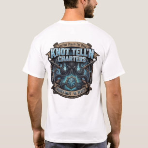 Kraken Logo Blauwe Kristal - T-Shirt