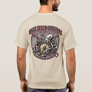 Kraken met harpoen logo T-shirt