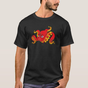 Kraken Ocean Animal Scuba Diving Zee Monster okt T-shirt