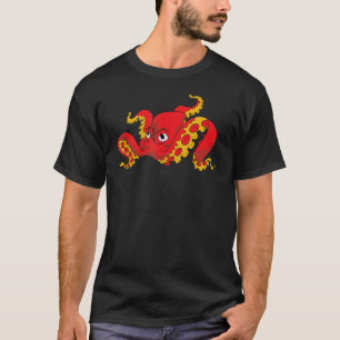 Kraken Ocean Animal Scuba Diving Zee Monster okt T-shirt