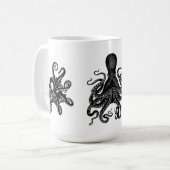 Kraken Octopus Mok cup voor Steampunk Cthulu fans! (Voorkant links)