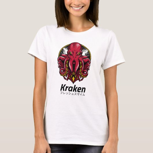Kraken Octopus Mythology T-shirt (Voorkant)