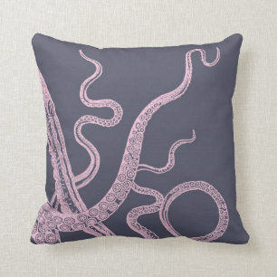 Kraken Octopus Paars Zee Monster kussen