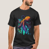 Kraken Octopus Sailing Ocean T-shirt (Voorkant)