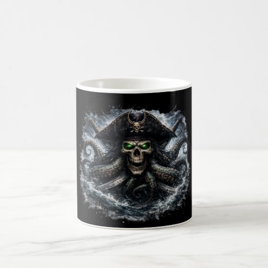 Kraken Pirate Skull Mug – Epic Sea Monster Pirate (Centre)