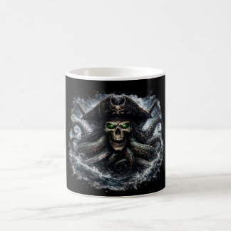 Kraken Pirate Skull Mug – Epic Sea Monster Pirate  Koffiemok