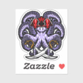 Kraken Pirate Sticker (Vel)