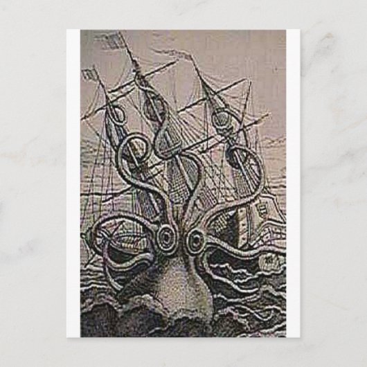 KRAKEN print Briefkaart (Voorkant)