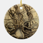  Kraken Print Keramisch Ornament (Achterkant)