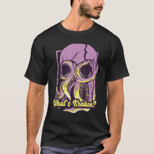 Kraken Skull Octopus Death Squid Funny Skul T-shirt