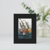 Kraken Steampunk Octopus  Briefkaart (Staand voorkant)