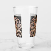 Kraken Steampunk Octopus  goud en zwart Glas (Rechts)