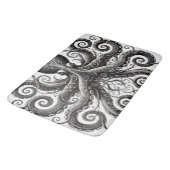 Kraken Steampunk Octopus  Zwart Badmat (Gekanteld)