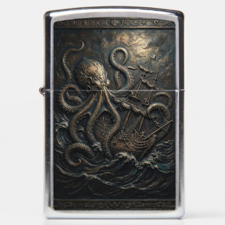 Kraken valt groot schip aan Zippo-aansteker