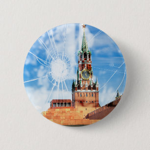 Kraken van de Russische macht Ronde Button 5,7 Cm