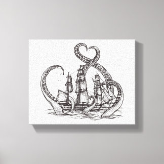 Kraken Wall Art | Kraken Art | Impression Canvas