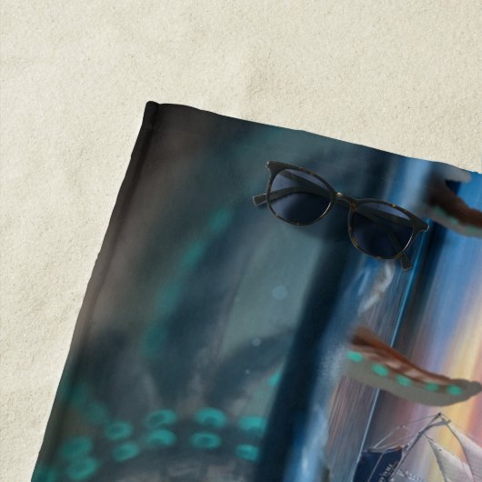  Kraken Zee Monster Strandlaken (In situ)