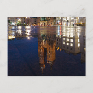 Krakow Basilica Reflection Poland Briefkaart