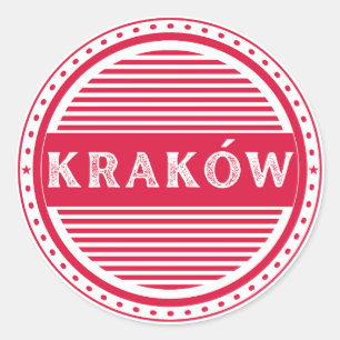 Krakow City Pride Embleem – Poolse identiteit Ronde Sticker