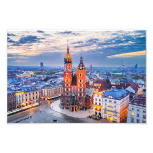 Krakow Foto print, Ryenek Square Afdruk