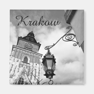 Krakow, Old Town Hall, Polen, fridge magnet Magneet